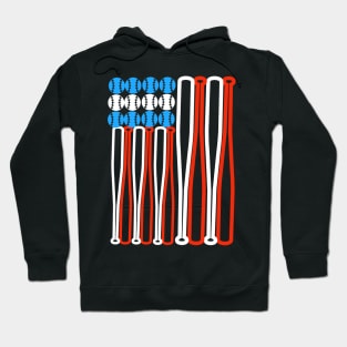 American flag baseball design Hoodie